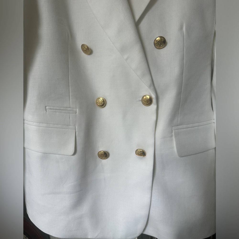 J. Crew Bristol Blazer in Stretch Linen Blend NWOT - Picture 4 of 7